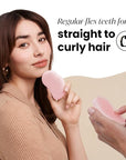 Tangle Teezer Original Detangler Brush, Dry & Wet Travel Size Mini Hair Brush, for Kids & All Hair Types, Millennial Pink