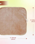 Nugilla Makeup Remover Cloth 12 x 12 Inch, Reusable Makeup Remover Towels for Washing Face, 6 Pack Washable Microfiber Face Cloth Fast Drying Washcloth, Brown
