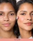 Julep Skip The Brush Cream to Powder Blush Stick - Rose Gold - Blendable and Buildable Color - 2-in-1 Blush and Lip Makeup Stick