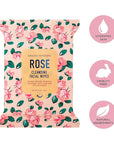 Beauty Concepts Facial Wipe Set - Packs of Face Wipes, Makeup Removing Wipes, Mint, Vitamin C, Strawberry, and Rose