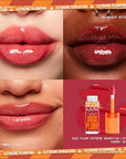 NYX PROFESSIONAL MAKEUP Duck Plump High Pigment Plumping Lip Gloss with Spicy Ginger, Vegan Lip Makeup - Cherry Spice (Transparent Red)