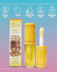 Juvia's Place Magic Lip Oil - Mango - Smooth, Hydrating with Vitamin E for Soft, Glossy, Juicy Lips - Infused with Fruit Extracts - Tinted, Shimmering, Lightweight & Non-sticky Lip Oil for Summer