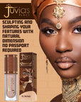 Juvia’s Place Bronzed Liquid Bronzer - Almond - Liquid Bronzer for Face with Silky Blendable Texture - Buildable Coverage for Natural Contour & Dimension - Easy-to-Blend, Patch-Proof Formula