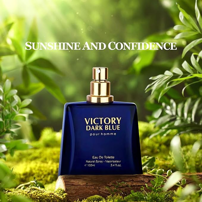 Men Cologne Set (3.4oz/100ml x 2PCS) Eau De Perfume Natural Spray Notes of Woody, Spicy, Citrus & Aromatic Long Lasting Fragrance for Daily Use (SeanBou&VictoryDB)