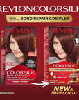 Revlon ColorSilk with Bond Repair Complex, Auburn Permanent Hair Color, 100% Gray Coverage, Ammonia Free Hair Dye, Vegan Keratin, 31 Dark Auburn (Pack of 3)
