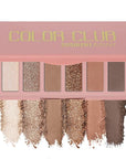 6 Colors Mini Naked Eyeshadow Makeup Palette Caramel & Bronzed Neutral Tone Eye Shadow Matte & Shimmer Nude Make Up Pallet with Mirror Blendable Highly Pigmented Travel Size Gift Kit 05