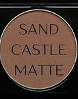 Matte Black, Medium Brown and Off White Vegan Eyeshadow Trio Palette; Talc, Paraben & Cruelty Free