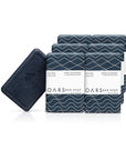 Oars + Alps Blue Charcoal Exfoliating Men's Bar Soap, Dermatologist Tested and Made with Clean Ingredients, Travel Size, 6 Pack, 6 Oz Each
