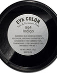 Indigo Denim Navy Blue Purple Violet Opaque Pressed Powder Single Vegan Eyeshadow; Talc, Paraben & Cruelty Free