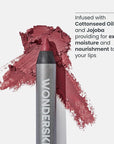 Wonderskin Lip Liner Pencil - 360 Contour Lipliner, Long Lasting, Sharpenable, Waterproof and Transfer-Proof Nude Lip Liner Pencil (Rosewood)