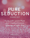 Victoria's Secret Pure Seduction Shimmer Body Spray for Women, Notes of Juiced Plum and Crushed Freesia, (8.4 oz)