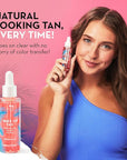 Mystic Tan Self Tanning Bundle: Wake-Up Tan Self Tan Water Mousse + Wake-Up Tan Hyaluronic Acid Serum for Face + Self Tan Mitt - Hydrating, Clear Self Tanner for Body and Face with Eco-Certified DHA