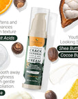 Tree to Tub Foot Cream for Dry Cracked Heels and Feet - Foot Lotion for Dry Cracked Feet, Non-Greasy Moisturizer Urea Cream w/Softening Shea Cocoa Butter, Citrus Foot Care for Women & Men