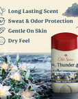 Old Spice Dry Feel Antiperspirant Deodorant for Men, 24/7 Long Lasting Freshness, 24/7 Lasting Sweat & Odor Protection, Gentle on Skin with Skin Conditioners, Thunder Rain + Electric LilyScent, 2.6 oz