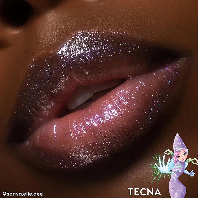 Colourpop Winx Club Ultra Glossy Lip Gloss - Hydrating, Sheer Purple Lip Gloss for Juicy, Fuller-Looking Lips - Formulated with Jojoba Oil to Moisturize & Nourish - Tecna (0.11 oz)