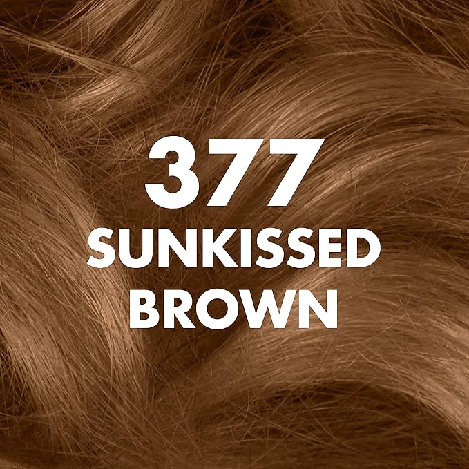 SoftSheen-Carson Dark and Lovely Fade Resist Rich Conditioning Hair Color, Permanent Hair Color, Up To 100 percent Gray Coverage, Brilliant Shine with Argan Oil and Vitamin E, Sun Kissed Brown