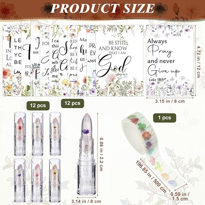12 Sets Christian Lip Balms