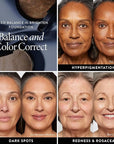 LAURA GELLER NEW YORK Award-Winning Baked Balance-n-Brighten Color Correcting Powder Foundation - Golden Medium - Buildable Light to Medium Coverage - Demi-Matte Natural Finish