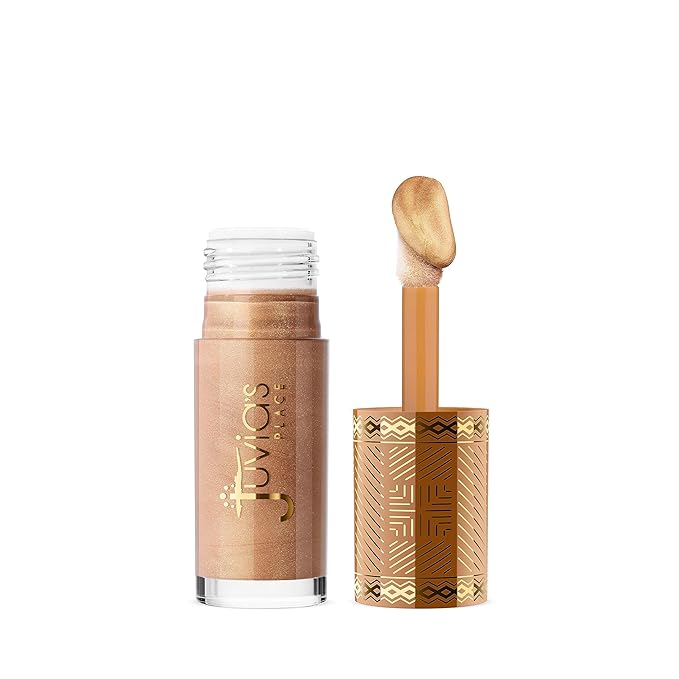 Juvia's Place Nubian Glow Liquid Luminizer Golden Hour - Radiant Highlighter Makeup Glowy Tint Daily Dewy Luminous Beauty Creamy Bronzing Skincare Radiating Brightening Natural Shine Face & Cheeks