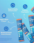 Nello Supercalm Powdered Drink Mix, Cortisol Reducer* and Sleep Aid Supplement, L Theanine, Ksm-66 Ashwagandha, Magnesium Glycinate, Vitamin D 3, No Sugar, Non GMO, On The Go, 20 Ct, Melon Berry