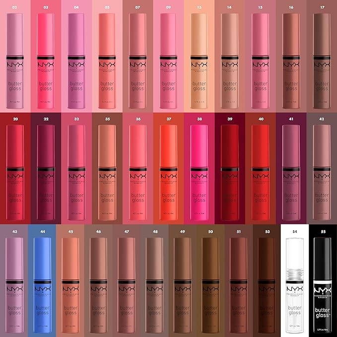 NYX PROFESSIONAL MAKEUP Butter Gloss, Non-Sticky Lip Gloss - Madeleine (Mid-Tone Nude)