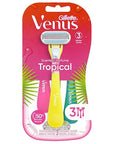 Gillette Venus Tropical Women's Disposable Razor, 3 Count