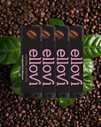 Ellovi Natural Lip Butter Lip Balm - Coffee - Pure Enough to Eat - Made With Just 6 Vegan Ingredients - 100% Natural & Organic Moisturizing Lip Care for All Day Hydration (4-Pack)