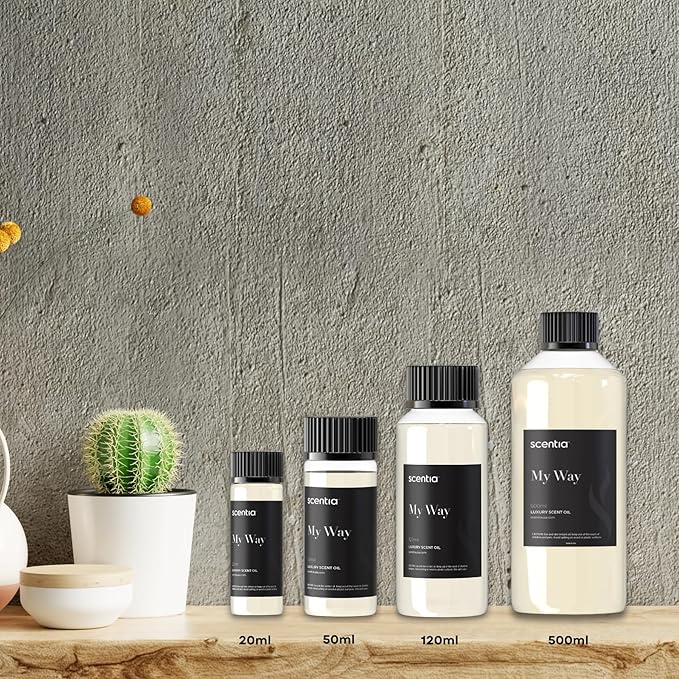 Scentia Hotel My Way Diffuser Oil Inspired by The 1 Hotel MiamiBeach - 120 ml 4.06 fl oz - Fragrance Oil Blend Sandalwood, Cedar & Lemon Notes for Aromatherapy Diffusers Humidifiers, Thanksgiving Gift
