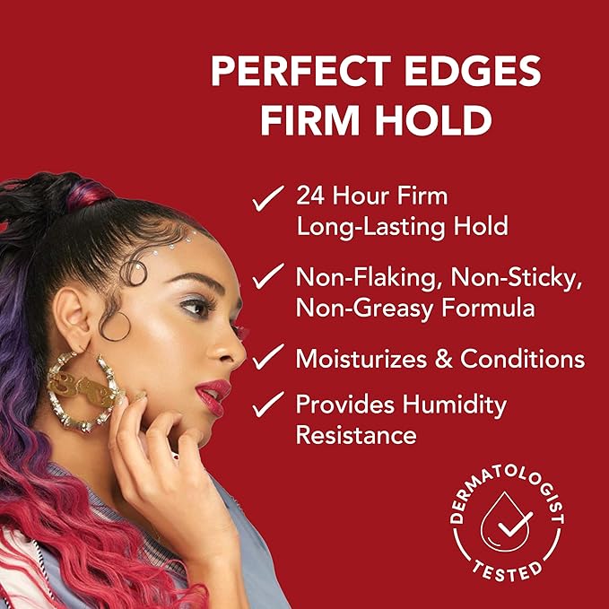 Creme of Nature with Argan Oil from Morocco Perfect Edges, 24 Hour Extra Hold with Moisture & Exotic Shine, 2.25 Ounce (Pack of 1)
