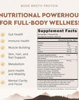 Ancestral Supplements Grass Fed Protein Powder, Vanilla, Beef Bone Broth Based with Beef Organs & Organic Mushrooms, Gut Health Support, High Protein Supplement, 20g Protein Per Serving, 30 Day Supply