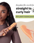 Tangle Teezer Plant-Based Ultimate Detangler Brush, Dry & Wet Hair Brush, Eliminates Knots & Reduces Breakage for All Hair Types, Orange