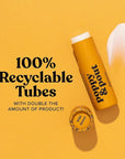 Poppy & Pout Wild Honey Jumbo Lip Balm | All Natural Lip Balms & Moisturizers | Hydrates with Beeswax, Vitamin E, Organic Coconut Oil | Cruelty-Free | Lip Balm in Recyclable Cardboard Tube