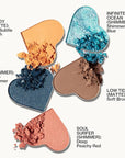 Pacifica Eyeshadow Palette – Malibu Mineral Eyeshadow, Blendable Neutral Shades with Velvet Matte, Shimmer & Metallic, Cocoa Butter Infused, Talc-Free, Vegan & Cruelty-Free, 0.24 oz (10 Shades)