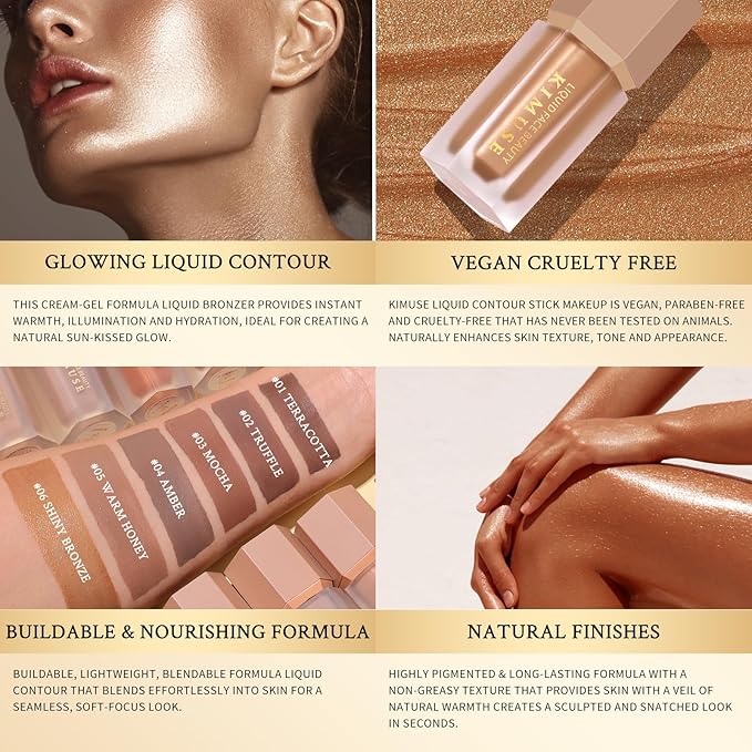 KIMUSE Soft Liquid Contour Stick, Glow Liquid Cream