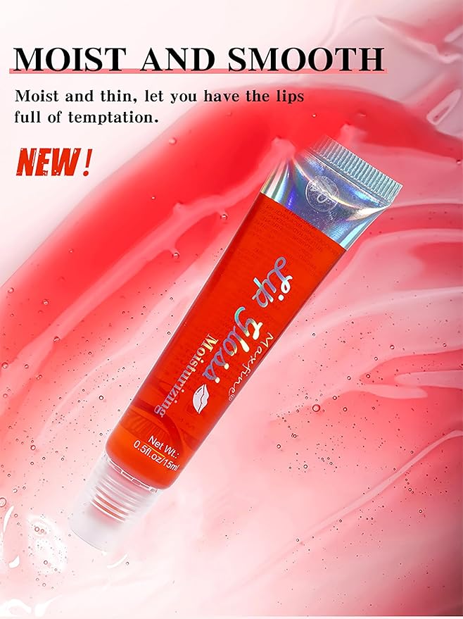 Shiny Fruit Glossy Lipgloss, Moisturizing Hydrating Plumping Liquid Lipgloss,