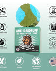 Otter co. Anti Dandruff Tea Tree Shampoo Bar – Nettle, Zinc, Green Tea, Apple Cider Vinegar, Anti Fungal Shampoo – Vegan, Natural, Cruelty & Sulfate Free – All Hair Types & Dry Scalp, USA Made
