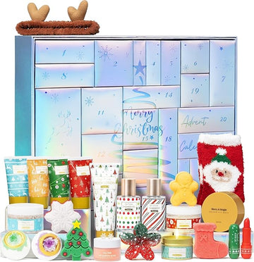 Advent Calendar 2025 Adult Women - 24 Days Beauty Advent Christmas Countdown Calendar for Teen Girls Luxury Self Care Basket Bath Body Spa Gift Set for Women Wife Mom Girlfriend Sister Grandma