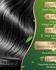 Permanent Hair Dye Gray Coverage Hair Dye PPD-Free Permanent Hair Color for Women 1B Obsidian Noir Black Natural Black