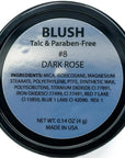 Dark Rose Red Pink Rouge Magenta Blush Pressed Cruelty Free 4 G