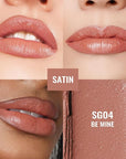 Oulac Color Rich Satin Matte Lipstick – Nude Peach Lipsticks for Women, Long Lasting, Hydrating Lip Color, Non-Drying Velvet Finish, Creamy Texture, Full Coverage, Vegan, SG04