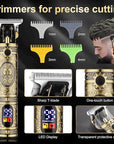 Hair Clippers for Man T-Blade Trimmer Nose Hair Trimmer Electric Shaver Set, Professional Metal Body Barber Clippers Set for Haircut, Men’s Grooming Kit with LCD Display, Ideal Gift for Him