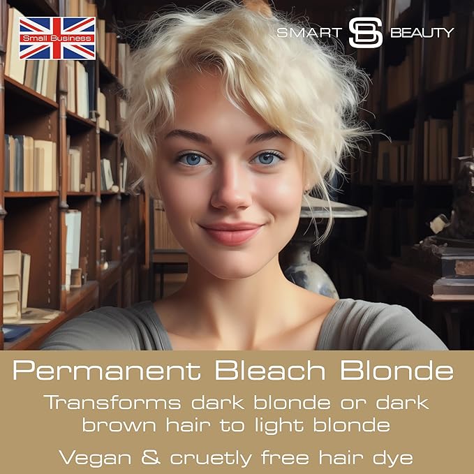 Smart Beauty Blonde Bleach-It, The Ultimate Lightener for Dark Hair, Perfect for Highlighting and Vibrant Pastel Colour, Hair Bleach Kit, Vegan & Cruelty Free