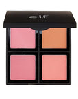 e.l.f. Cosmetics Powder Blush Palette, Four Blush Shades for Beautiful, Long-Lasting Pigment, Light