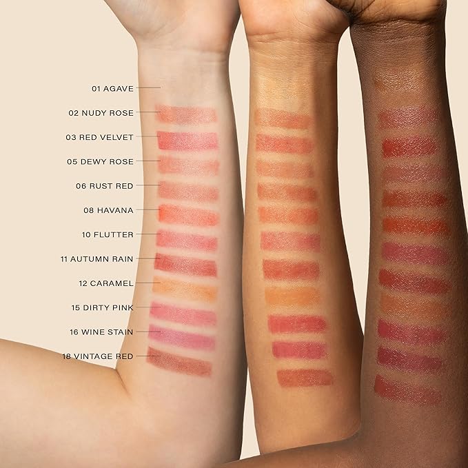 Melixir Vegan Lip Butter (12 Colors), Hydrating Tinted Lip Balm Stick, Bee-Free, Petrolatum-Free, Plant-Based, Moisturizes Dry & Chapped Lips With Shea Butter, Sheer, Natural Finish - #08 Havana