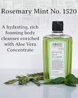 C.O. Bigelow Rosemary Mint Body Cleanser, Village Perfumer Moisturizing Body Wash for Men and Women with Aloe Vera, Sodium PCA, and Glycerin, 10 fl oz