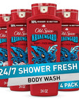 Old Spice Cleansing Body Wash for Men, 3X Defense, 24/7 Shower Fresh with Lasting Scent, 2-in-1 Body & Face Wash, Krakengard with Deep Ocean Scent, 24 oz (Pack of 4)