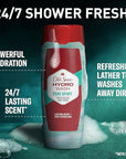 Old Spice Moisturizing Body Wash for Men, Hydro Wash, 2-in-1 Long Lasting Scent & Deep Hydration, 24/7 Shower Fresh, Pure Sport Scent, 21 oz (Pack of 4)