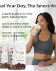 310 Nutrition All-In-One Meal Replacement Shake Powder - Plant-Based Protein Smoothie Blend w/High Fiber, Probiotics & Adaptogens - Low Carb, Vegan, Keto & Paleo Friendly - Chocolate Bliss - 14 Srv