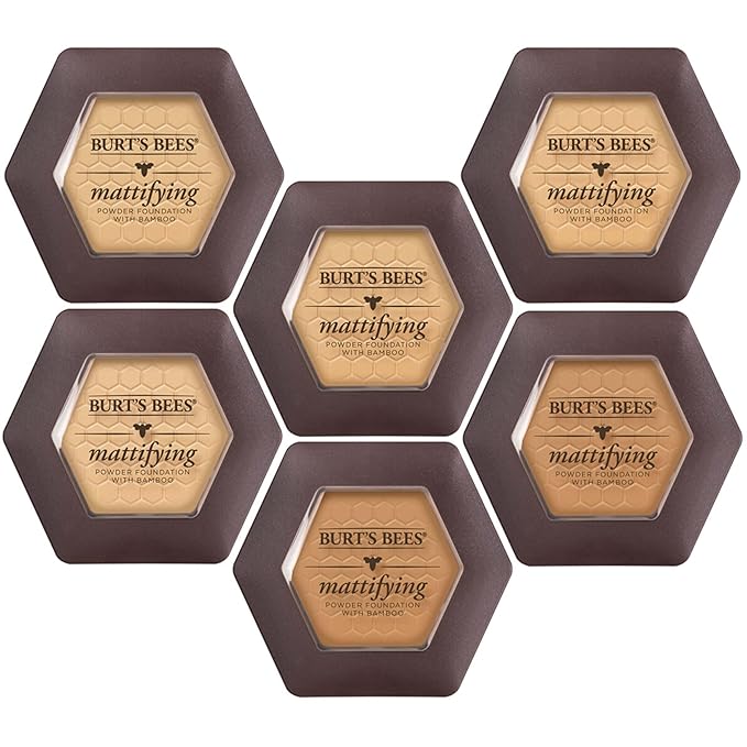 Burt’s Bees 100% Natural Mattifying Powder Foundation, Bare 0.3 Ounce