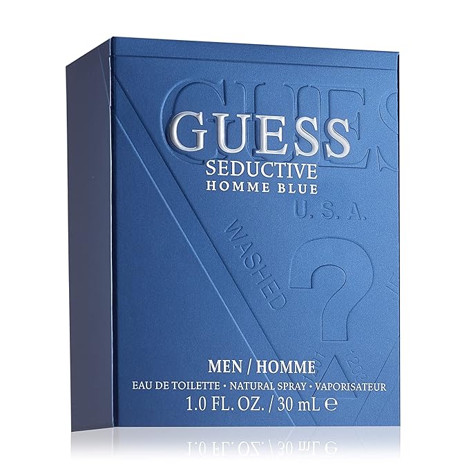 GUESS Seductive Blue Eau de Toilette for Men, 1 Fl Oz